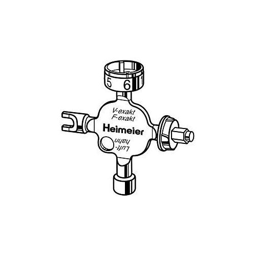 Heimeier Universalschlüssel 053001433 für V-exakt, F-exakt, Retro S