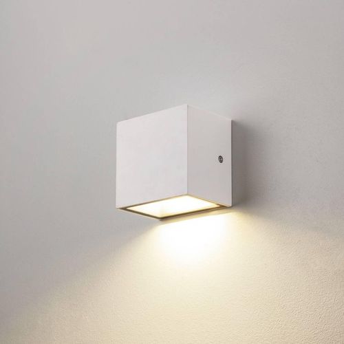 SLV Sitra Single LED-Außenwandleuchte down, weiß