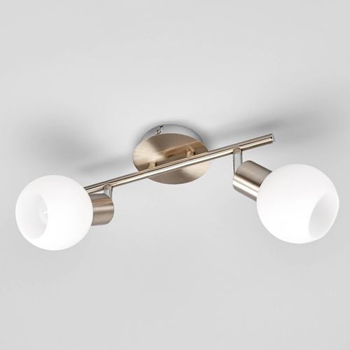 Deckenlampe Elaina 2-flg., nickel matt