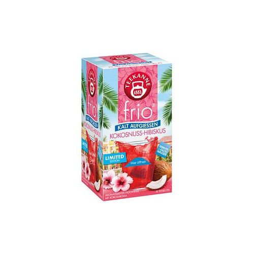 TEEKANNE frio Kokosnuss-Hibiskus Tee 18 Beutel à 2,5 g