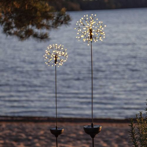 LED-Solarleuchte Firework mit Erdspieß, 85 cm