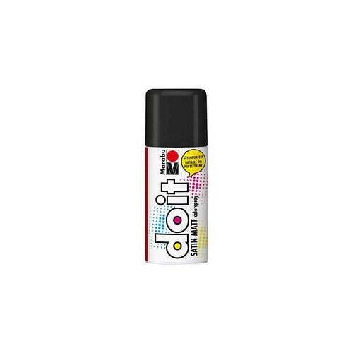 Marabu Do it Satin Matt Acrylspray Sprühfarbe schwarz 150,0 ml