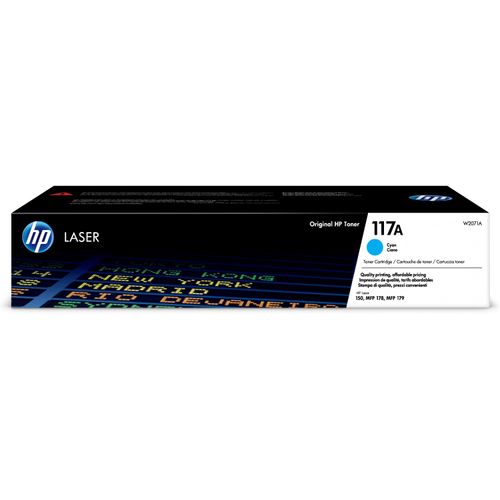 Original HP Color Laser 150 Series (W2071A / 117A) Toner Cyan