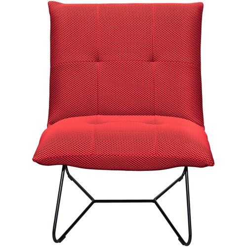 Loungesessel ED EXCITING DESIGN Sessel Gr. Webstoff, B/H/T: 69 cm x 76 cm x 86 cm, rot frei im Raum stellbar