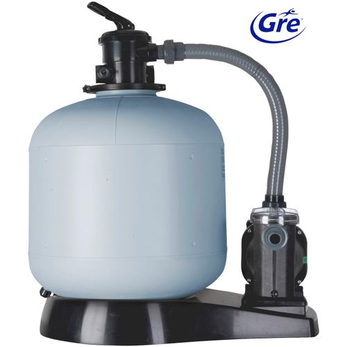 Sandfilteranlage GRE "FA6100", weiß, B:30cm H:60cm L:54cm, Kunststoff, Filteranlagen, Monoblock, 10.000 l/h