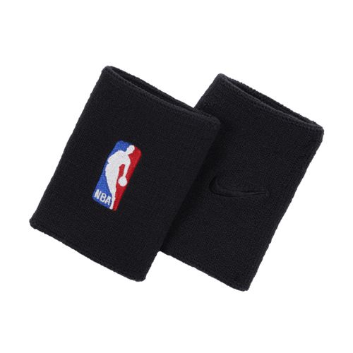 NBA Nike Dri-FIT polsbandjes voor basketbal (1 paar) - Zwart