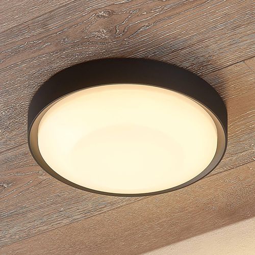 Lucande Lare LED-Außendeckenleuchte, Ø 25cm