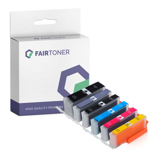 6er Multipack Set kompatibel für Canon Pixma TS 8240 (PGI-580 CLI-581 XXL) Druckerpatronen