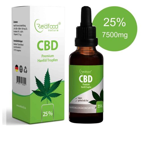 CBD ÖL 25 % Vollspektrum Hanf Öl 30ml