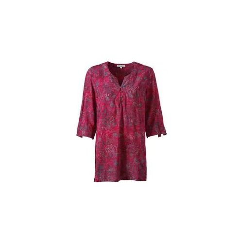 Viskose-Bluse, Muster fuchsia, 44
