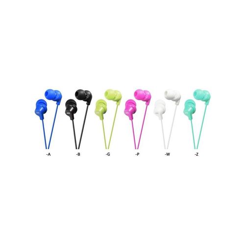 JVC Gumy in-ear headphones. Blue