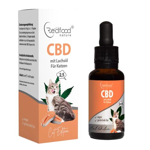 CBD Öl für Katzen mit Lachsöl 2,5% - 30ml