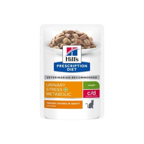 Hill's Prescription Diet c/d Urinary Stress + Metabolic mit Huhn 12x85 g