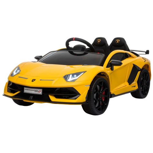 Kinderauto Lamborghini SVJ Elektroauto für 3-8 Jahre mit MP3 Gelb