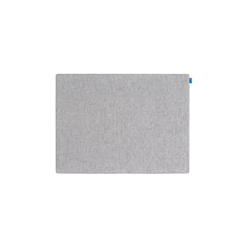 Akustik-Pinboard Board Up, Absorptionsklasse C, Stärke 24 mm, Textil & Recycling-PET, grau, B 500 x H 750 mm