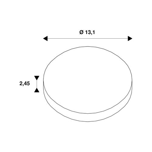 SLV Dekorring Cyft, weiß, Stahl, Ø 13,1 cm