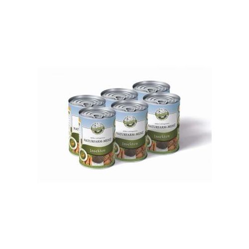 Bellfor Hundefutter Nass mit Insekten - Naturfarm-Menü - 6x400g