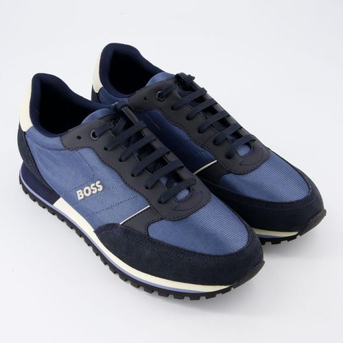 Dunkelblaue Ortholite Sneaker mit Logo-Detail