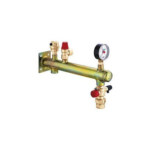 Caleffi Gefäßanschlussgruppe 335632 Stahl, 3/4"x3 bar, Schnellkupplung bis 20 kW