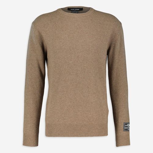 Brauner Pullover mit Wolle