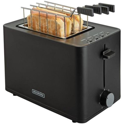 Toaster bourgini con Sandwichzubehör schwarz 140402