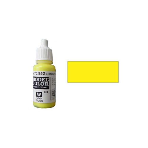 Modellbau Grafik Miniaturbemalung- Farbe Model Color Vallejo 70.952 Zitronengelb/ lemon yellow (RAL 1018)