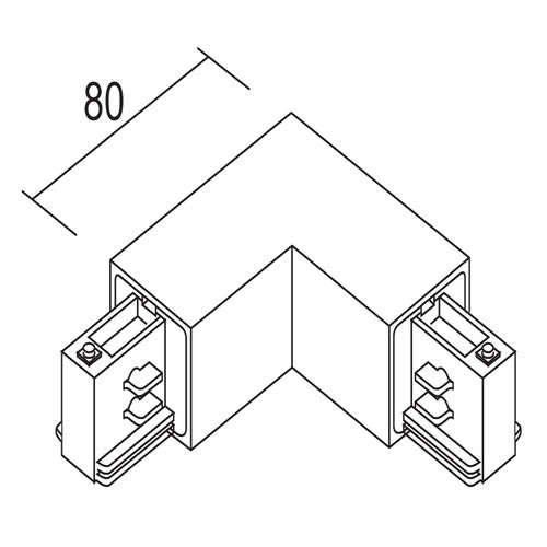 Ivela 90°-Ecke Erde Außen für LKM quadro, weiß