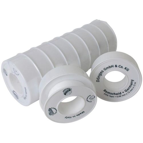 Dönges PTFE-Dichtungsband 0,08 x 12 mm, Rollenlänge 12 m