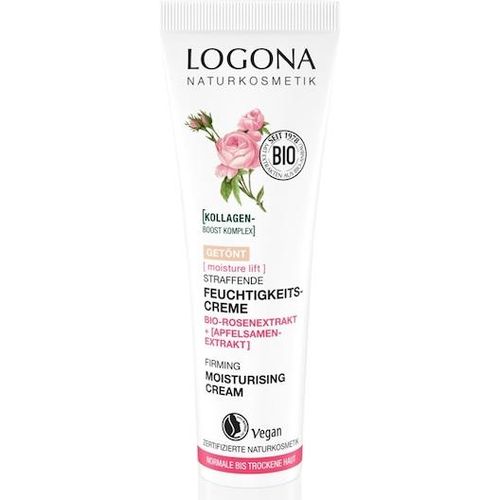 Logona Gesichtspflege Tagespflege Bio-Rosenextrakt Und ApfelsamenextraktMoisture Lift Straffende Getönte Feuchtigkeitscreme