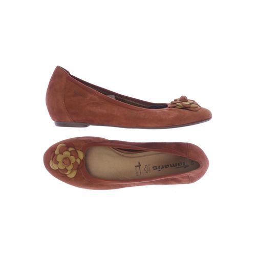 Tamaris Damen Ballerinas, orange, Gr. 40