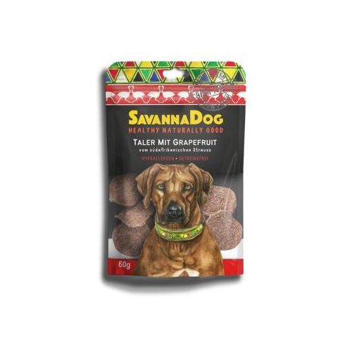 SavannaDog vom südafrikanischen Strauß 60g Taler mit Grapefruit