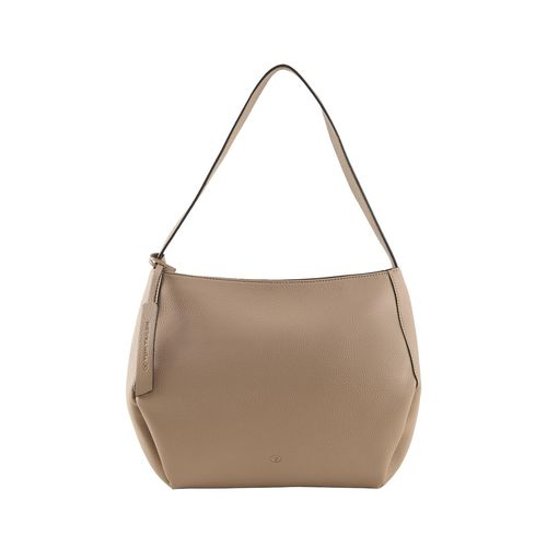 TOM TAILOR Damen Berit Beuteltasche, beige, Uni, Gr. ONESIZE