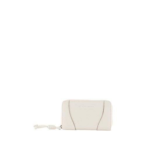 TOM TAILOR Damen TTMALIA Portemonnaie mit Reißverschluss, weiß, Uni, Gr. ONESIZE