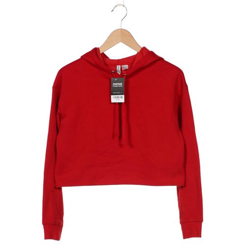 H&M Damen Kapuzenpullover, rot, Gr. 36