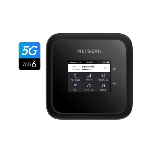 NETGEAR Nighthawk M6 (MR6150), 5G Router Sim-Karte WiFi 6, Tragbarer 5G LTE Modem Router, Mobiler WLAN Sim Karten Router für zu Hause, 4G/5G Hotspot,