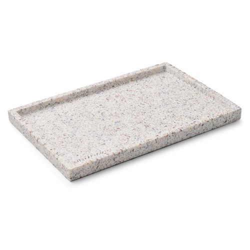 Humdakin - Terrazzo Tablett 20 x 30 cm, natur