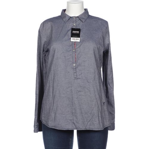 Emily van den Bergh Damen Bluse, blau, Gr. 52