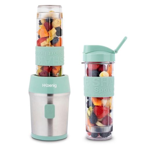 Smoothie-Maker SMOO18 / Gehäuse aus gebürstetem Edelstahl / 4 Klingen aus rostfreiem Stahl / 570 ml