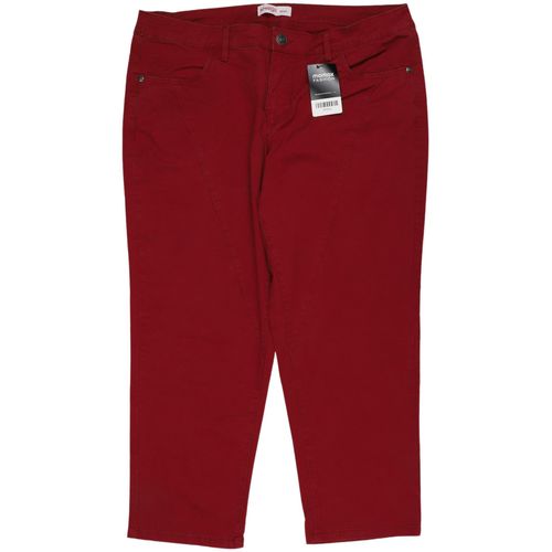 sheego Damen Stoffhose, rot, Gr. 46