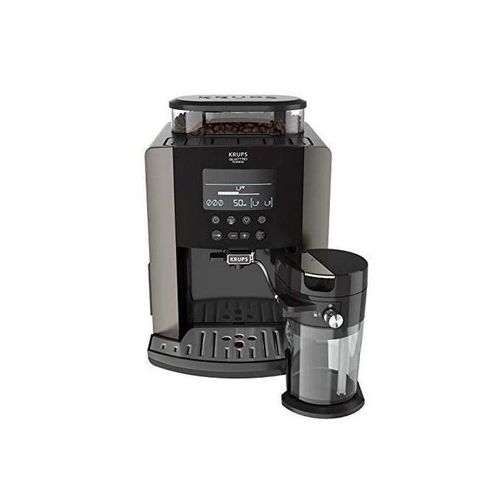 Espressomaschine mit Kaffeemühle Krups EA819E 1,7000L - Grau/Schwarz