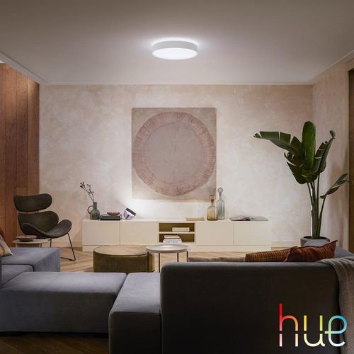 PHILIPS Hue Enrave LED Deckenleuchte mit Dimmer, 8718696176450,