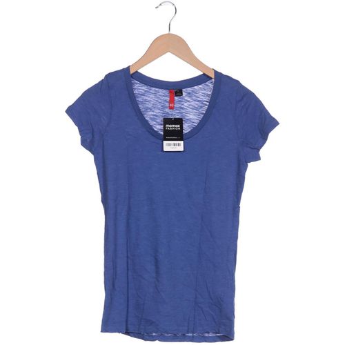 H&M Damen T-Shirt, blau, Gr. 40