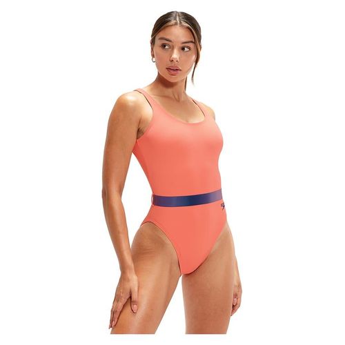 Speedo Badeanzug in Apricot - 40