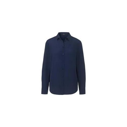 Bluse aus 100% Seide Peter Hahn Seidenreich blau