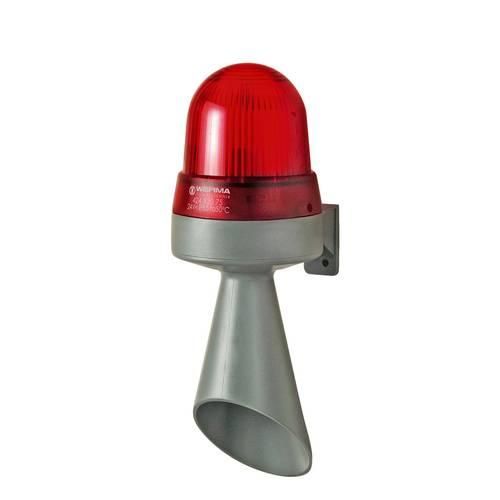 Werma Signaltechnik Kombi-Signalgeber LED WERMA Signaltechnik Rot Dauerlicht 24 V/DC 98 dB