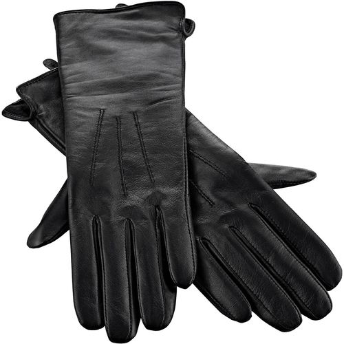 Lederhandschuhe HEINE Gr. 8, schwarz Damen Handschuhe Handschuh