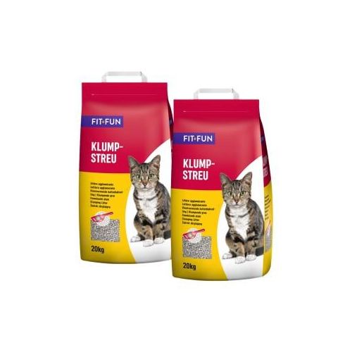 FIT+FUN Katzenstreu klumpend 2x20 kg