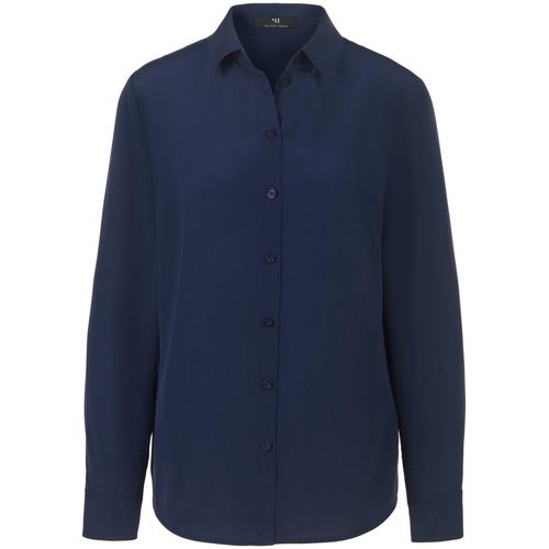 Bluse aus 100% Seide Peter Hahn Seidenreich blau