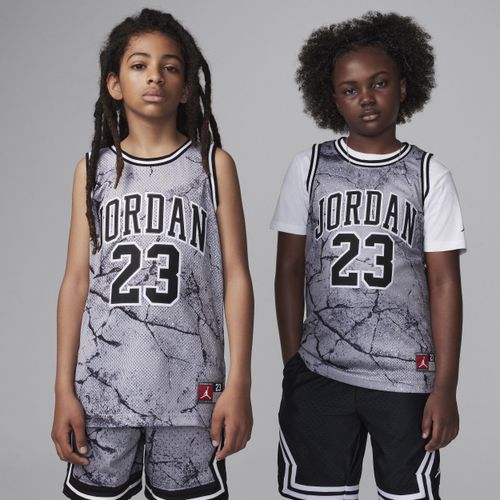 Jordan 23 Striped Jersey kindertop - Grijs