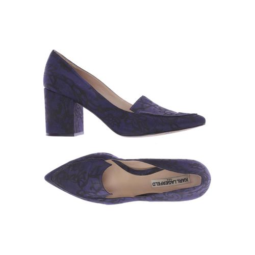 Karl Lagerfeld Damen Pumps, marineblau, Gr. 9